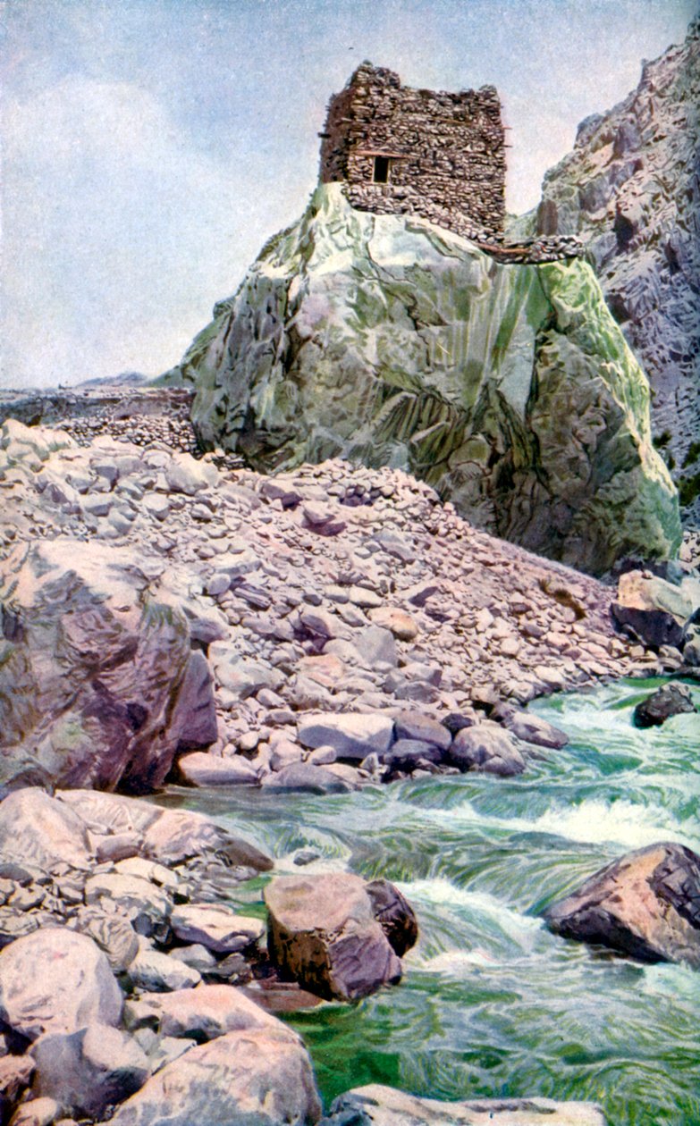 Skalna forteca, granica z Afganistanem, ok. 1924 autorstwa Unbekannt