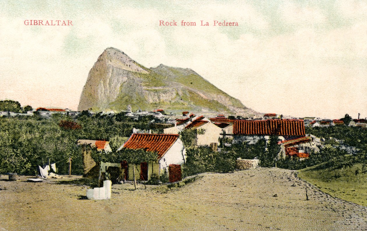 Skała z La Pedrera, Gibraltar, XX wiek autorstwa Unbekannt