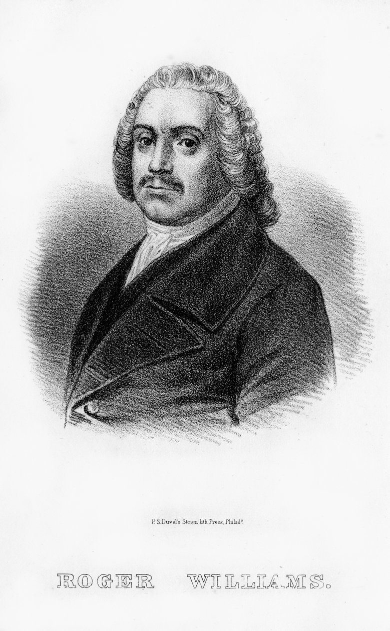 Roger Williams, teolog anglo-amerykański, 1854 autorstwa Unbekannt