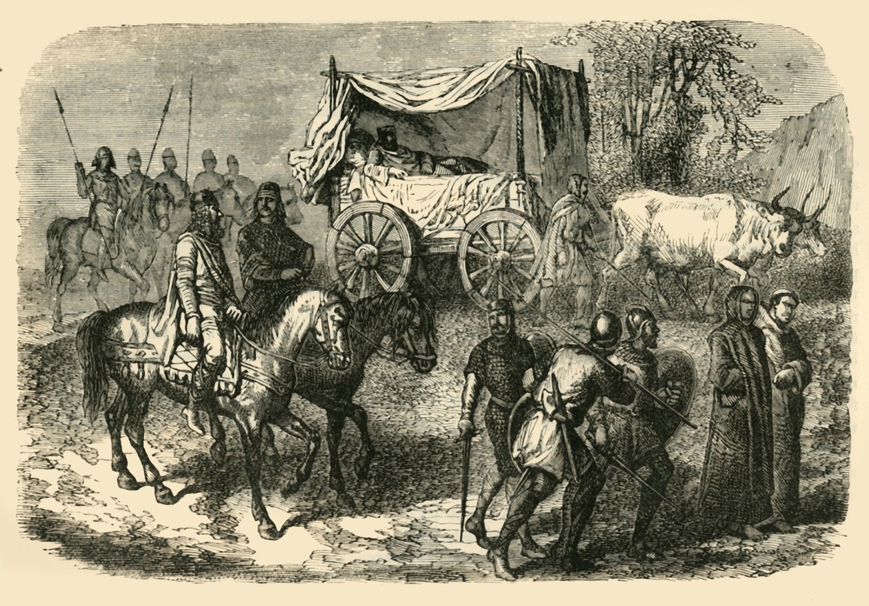 Roi Faineant Królewski Sluggard z rasy Merowingów, VII wiek, 1890. autorstwa Unbekannt