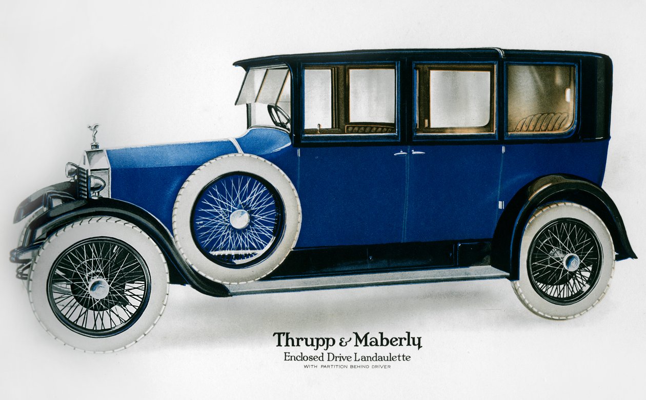 Zamknięty napęd Rolls-Royce Landaulette z przegrodą za sterownikiem, c1910-1929 autorstwa Unbekannt