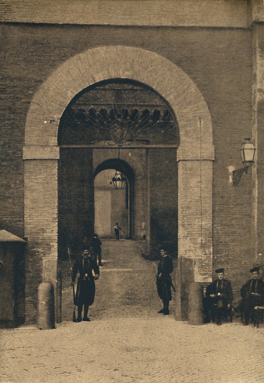 Roma - Wejście do Pałacu Watykańskiego, 1910 autorstwa Unbekannt