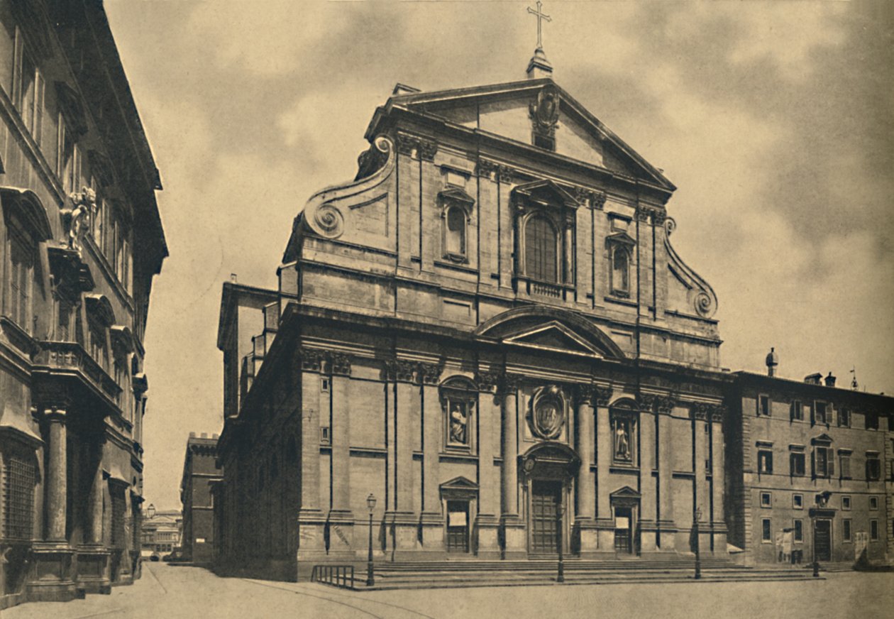 Rzym - Fasada kościoła Gesu, Giacomo della Porta, 1910 autorstwa Unbekannt