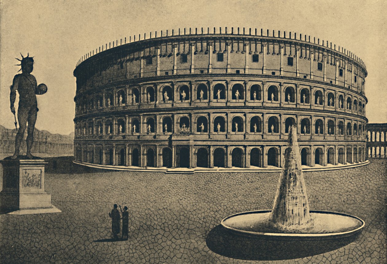 Roma - Wyimaginowana rekonstrukcja Koloseum, 1910 autorstwa Unbekannt
