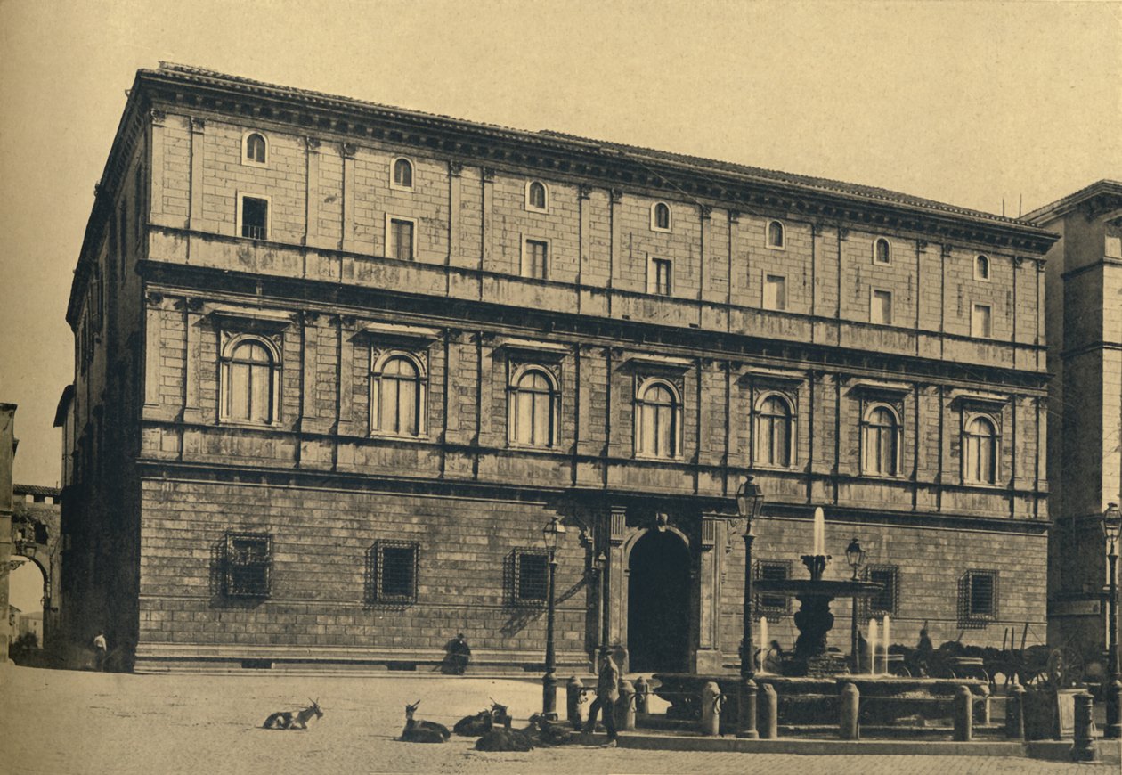 Rzym - Piazza Scossacavalli. - Pałac Księcia Torlonii, Bramante, 1910 autorstwa Unbekannt
