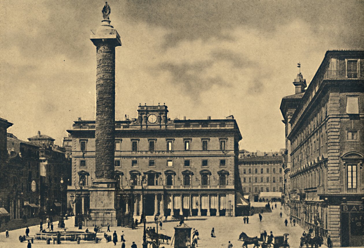 Roma - Plac i Kolumna Marka Aureliusza, 1910 autorstwa Unbekannt