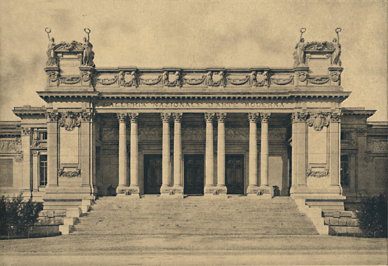 Roma - Valle Giulia. Narodowa Galeria Sztuki Nowoczesnej. Bazzaniego, 1910, 1910 autorstwa Unbekannt