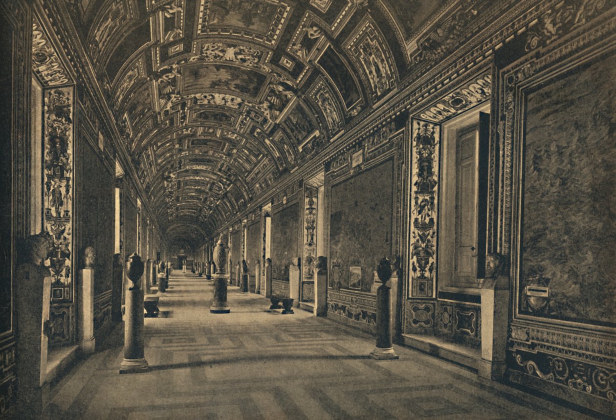 „Roma – Pałac Watykański – Galeria Map Geograficznych”, 1910 autorstwa Unbekannt
