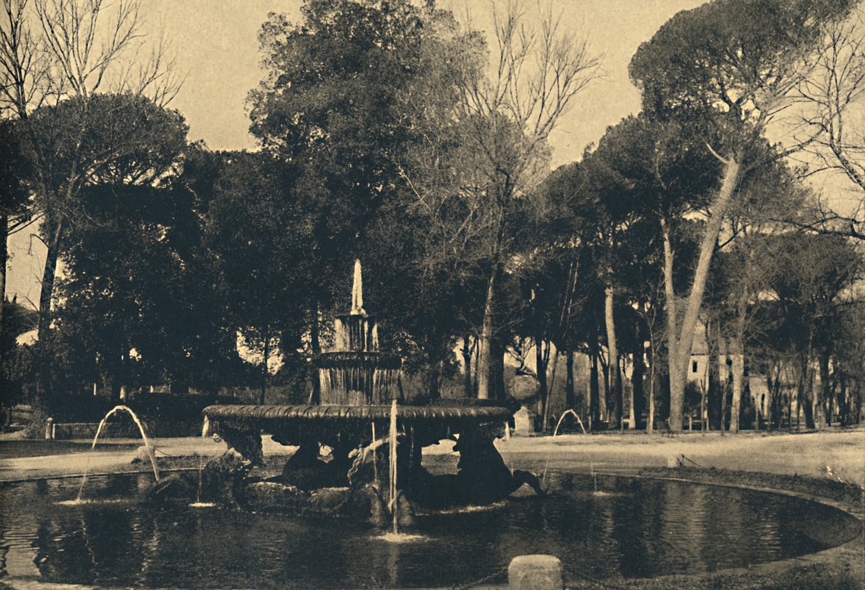 Roma - Villa Borghese - Fontanna Koników Morskich, 1910 autorstwa Unbekannt