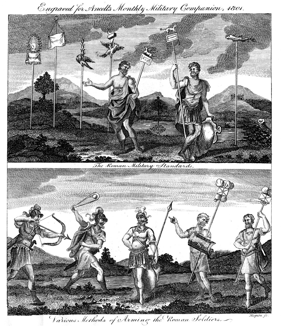 Żołnierze rzymscy, 1801 autorstwa Unbekannt
