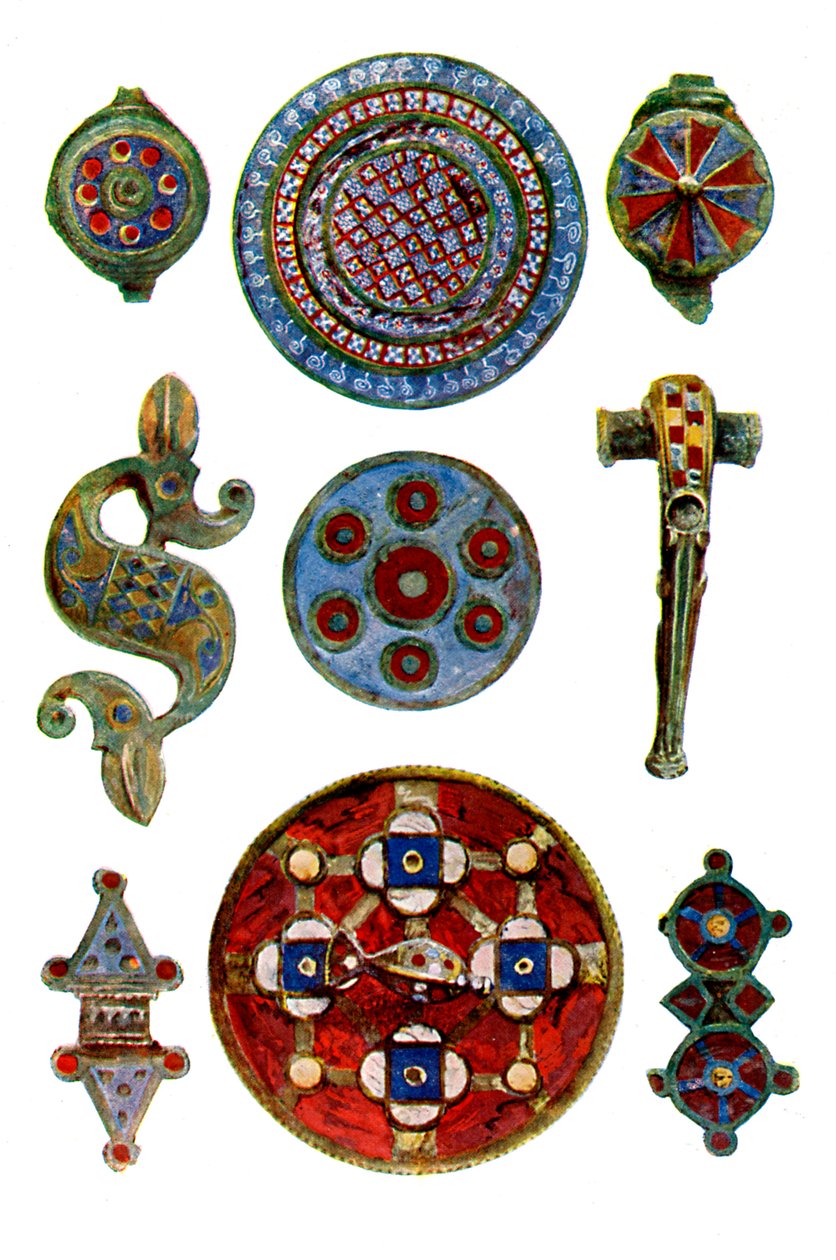 Rzymsko-brytyjskie emaliowane ornamenty, I-II wne autorstwa Unbekannt