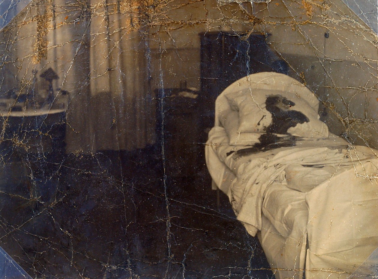 Pokój w Szpitalu Maryjskim, w którym zamordowano Fiodora Kokoszkina, Piotrogród, Rosja, 1918 r. autorstwa Unbekannt