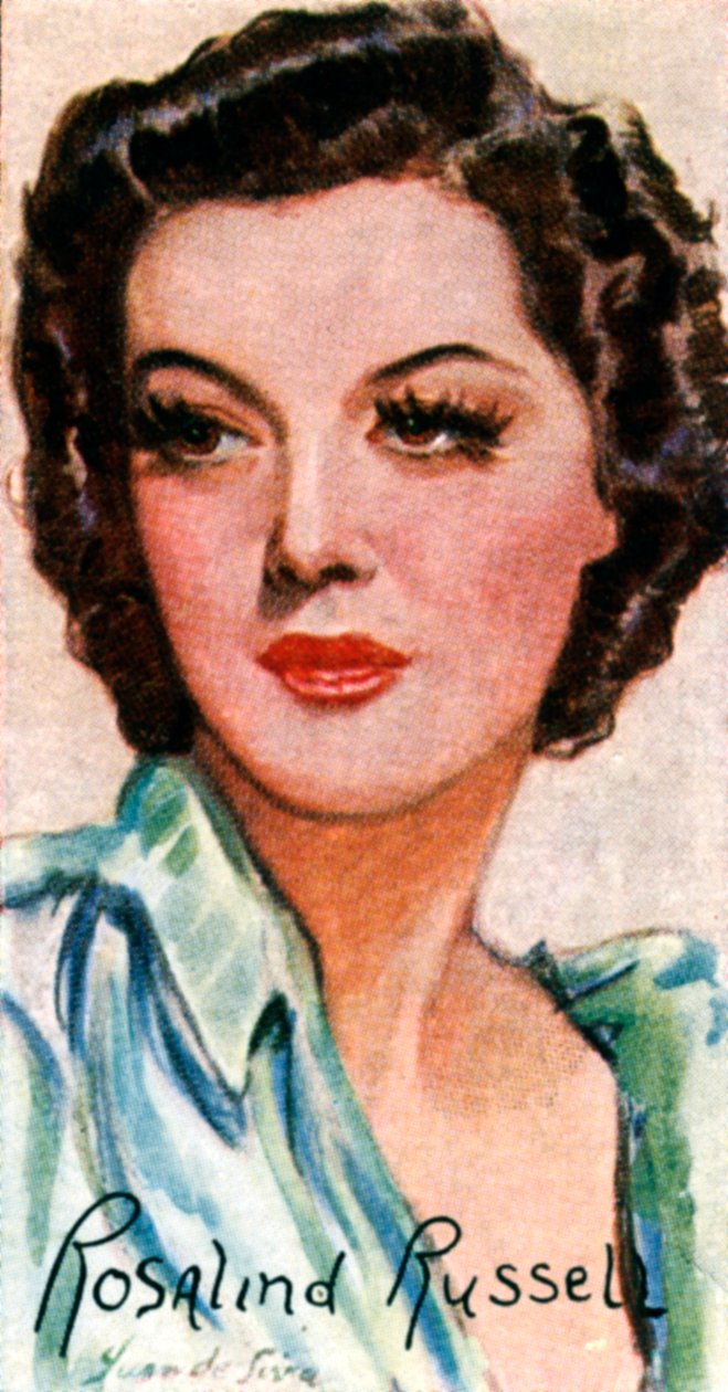 Rosalind Russell, 1907-1976, amerykańska aktorka filmowa i teatralna, XX wiek autorstwa Unbekannt