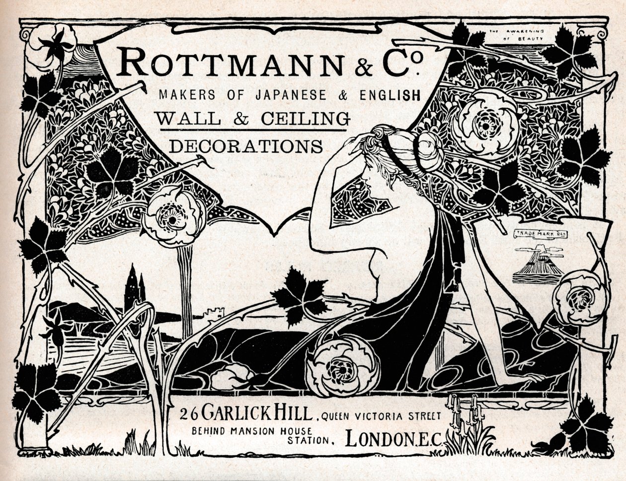 Rottmann & Co., twórcy japońskich i angielskich dekoracji ściennych i sufitowych, 1897 autorstwa Unbekannt