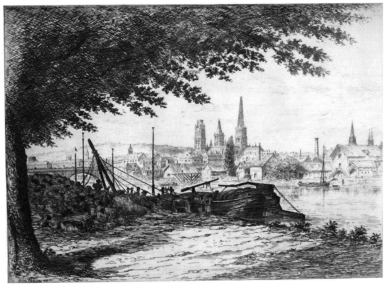 Rouen Zdobycie Cours-la-Reine, c1865-1905 1924 autorstwa Unbekannt