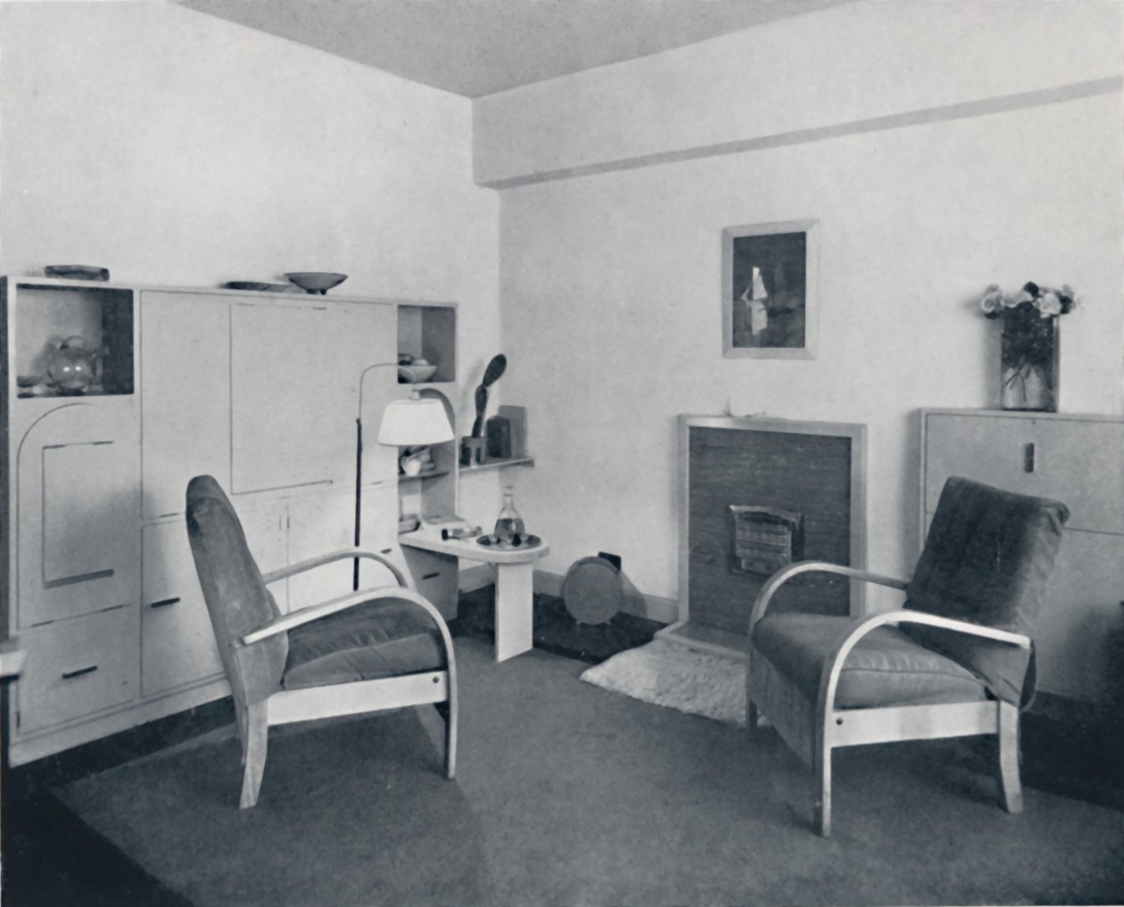 Rowley Gallery of Decorative Art Ltd - Połączona jadalnia z salonem zamknięta, 1939 autorstwa Unbekannt
