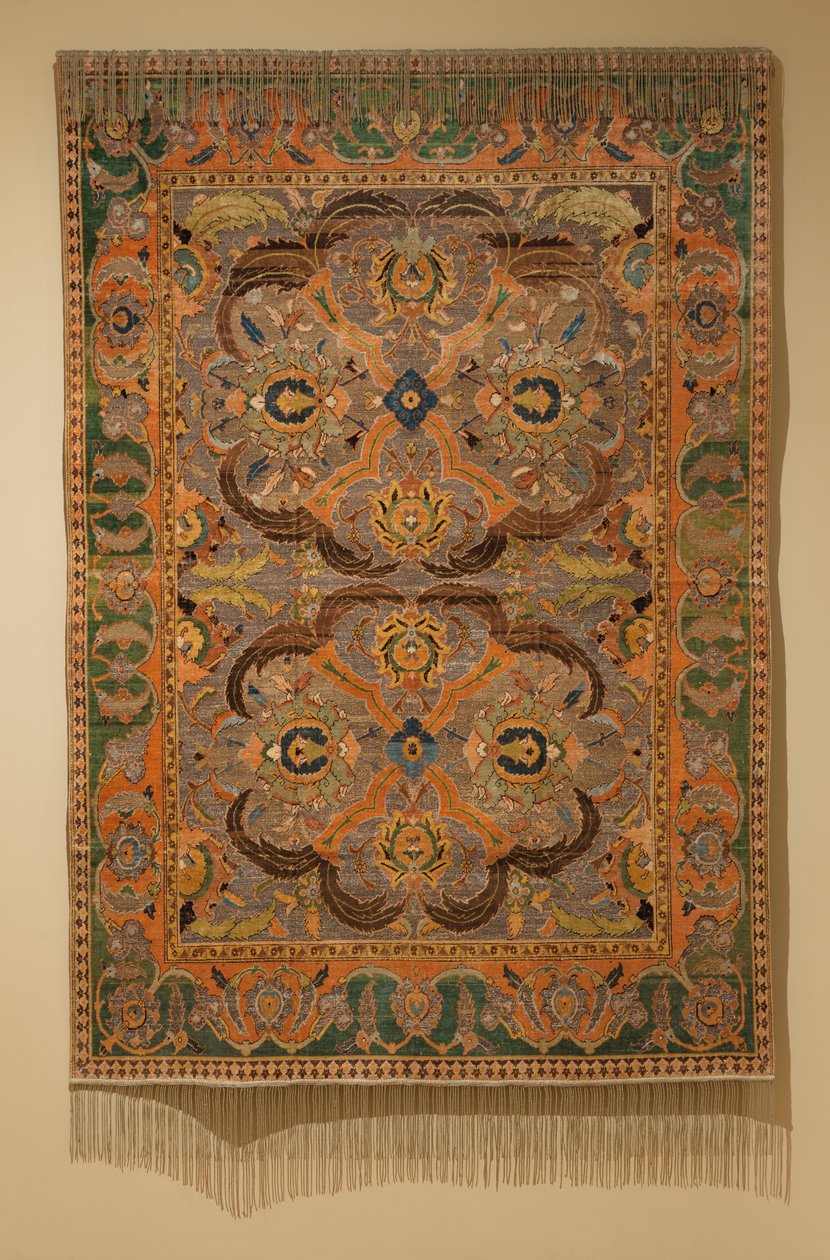 Dywan królewski z jedwabiem i metalową nicią, 1600-1625. autorstwa Unbekannt