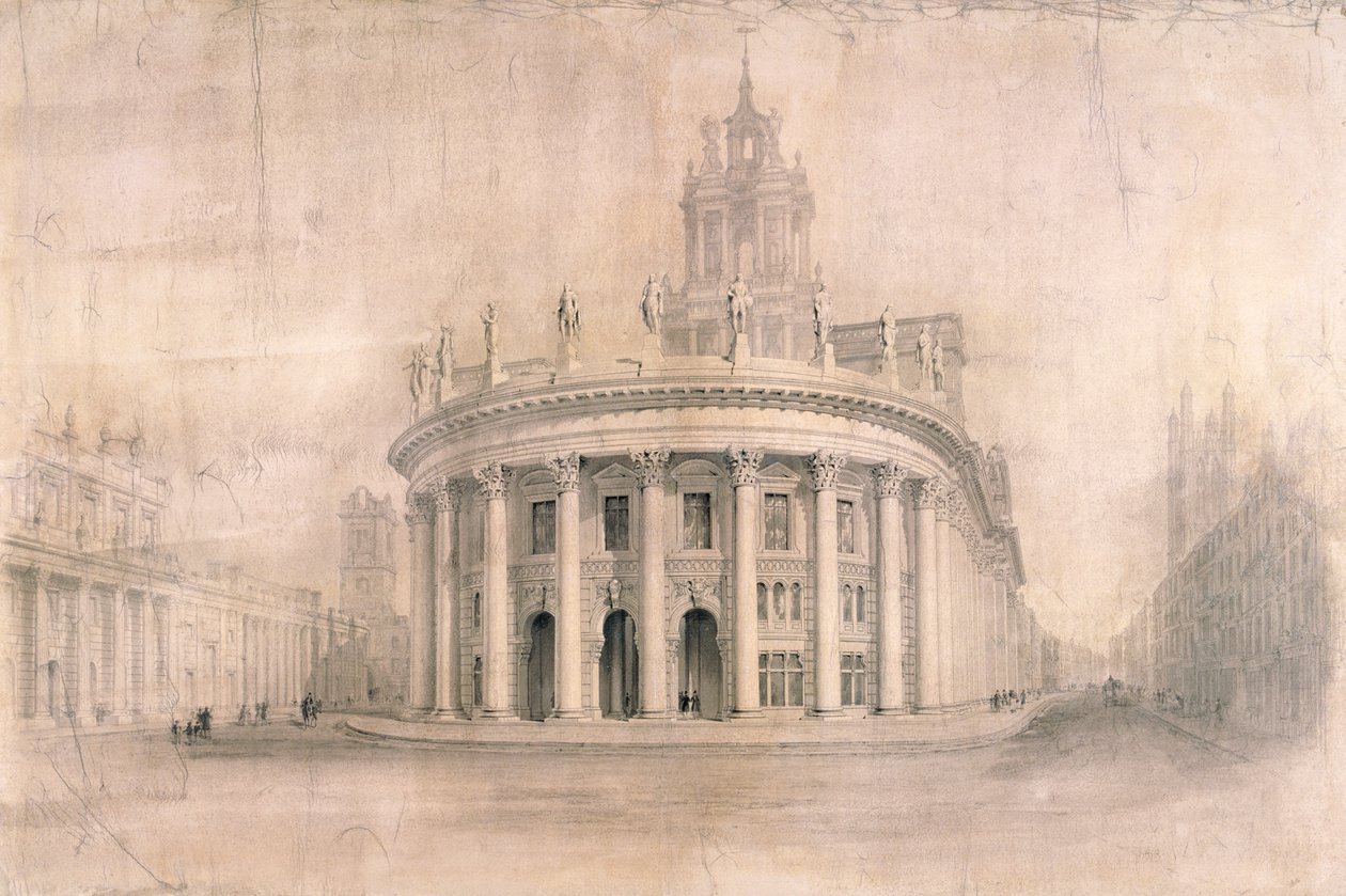 Royal Exchange, Londyn, 1838 autorstwa Unbekannt