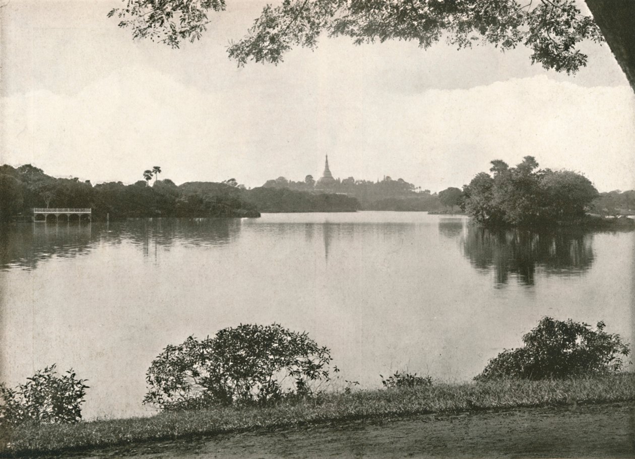 Królewskie Jeziora, Rangun, 1900. autorstwa Unbekannt