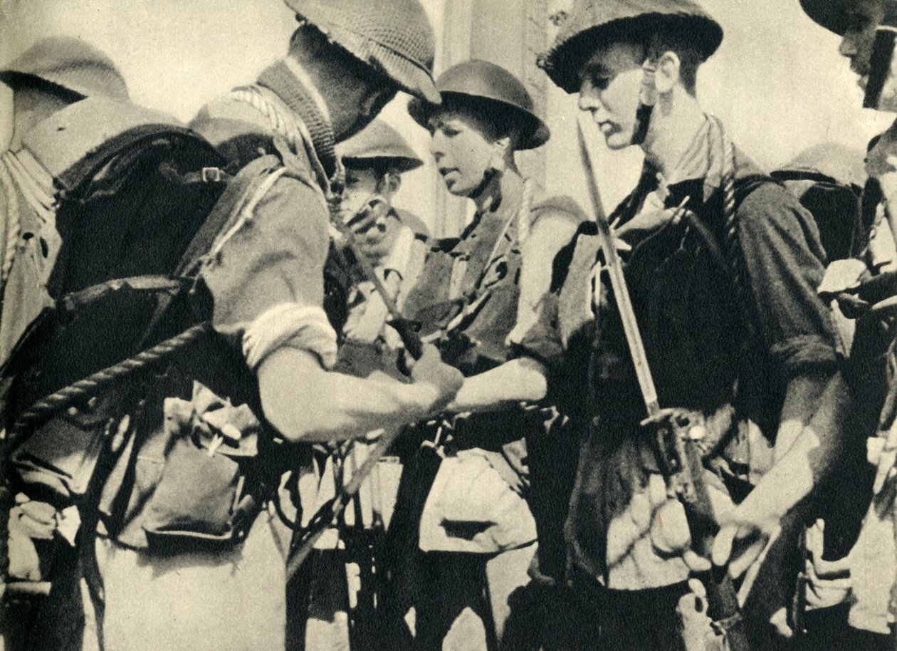 Royal Marines przed inwazją na Sycylię, II wojna światowa, 1943 1944. autorstwa Unbekannt
