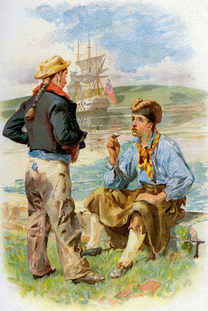 Marynarze Królewskiej Marynarki Wojennej, XVIII wiek c1890-c1893 autorstwa Unbekannt