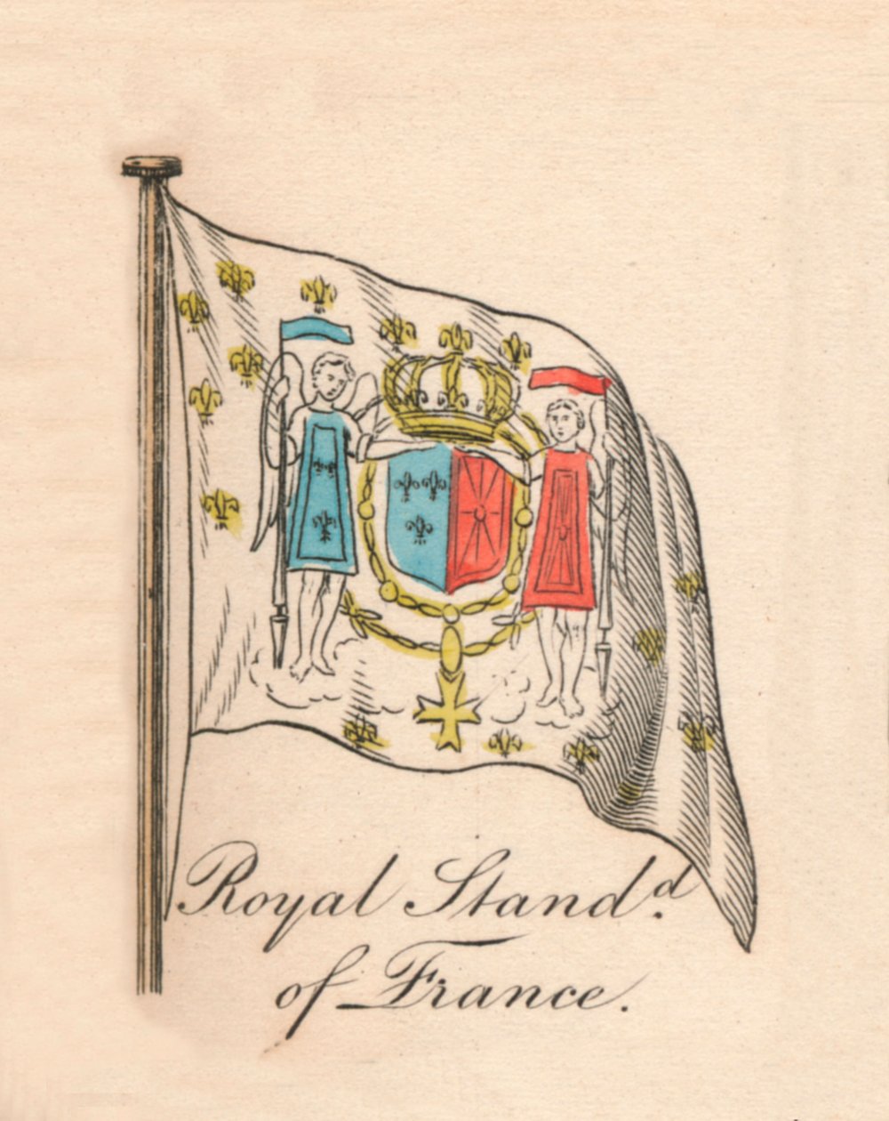 Królewski sztandar Francji, 1838 autorstwa Unbekannt