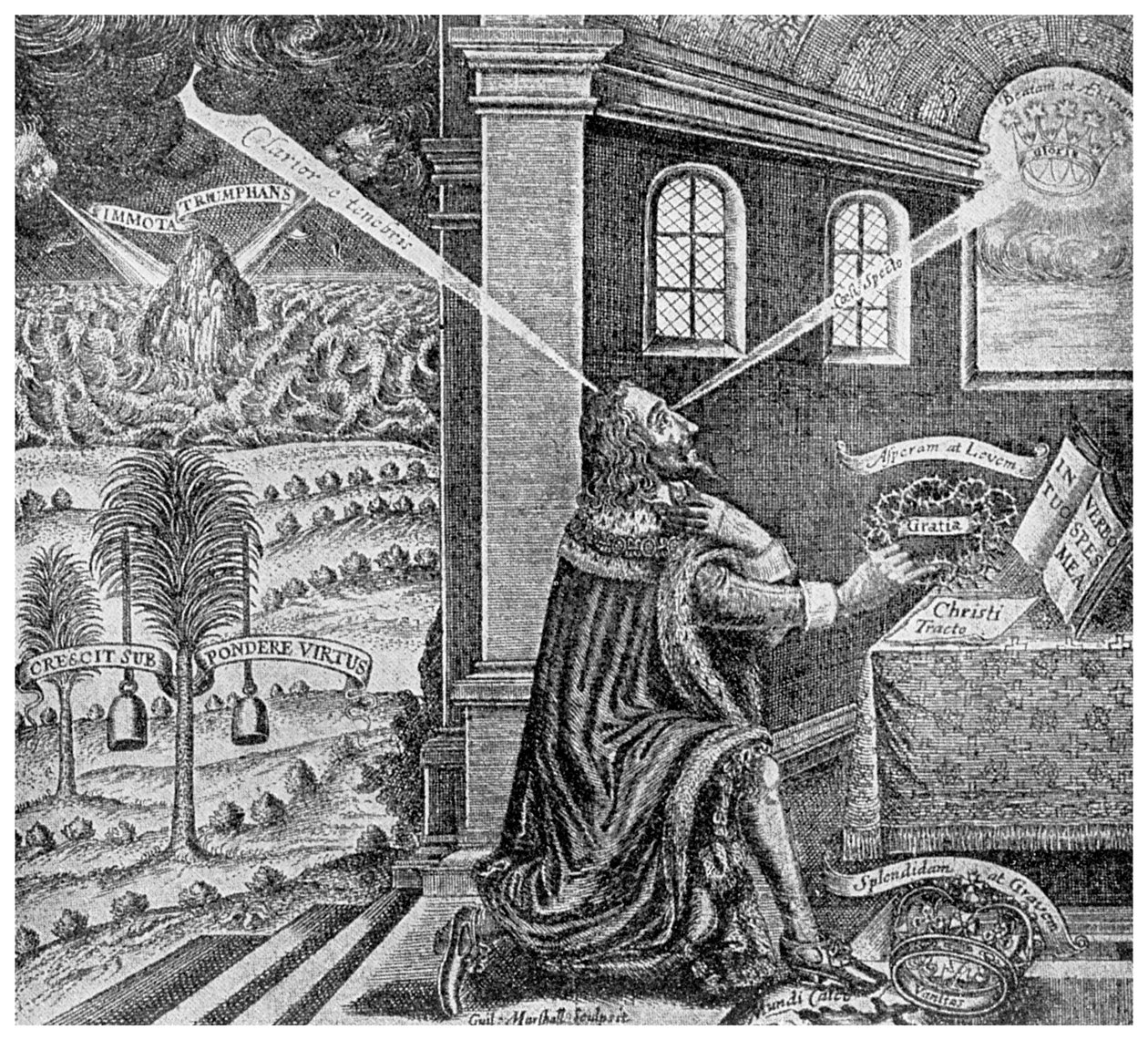 Przywilej królewski: strona tytułowa z Eikon Basilike, 1649 1956 autorstwa Unbekannt