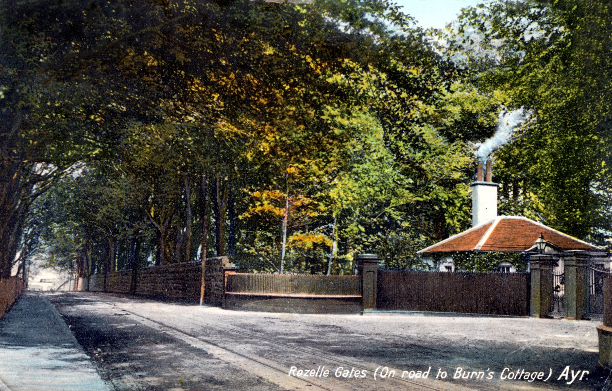 Rozelle Gates, na drodze do Burns Cottage, Ayr, Ayrshire, 1913 autorstwa Unbekannt