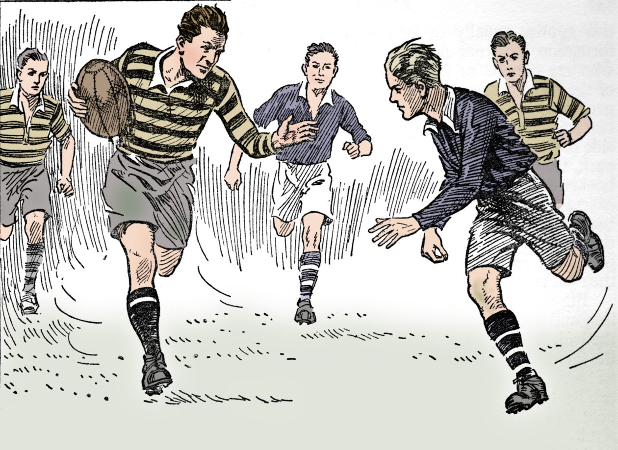 Piłka nożna rugby, 1937 autorstwa Unbekannt