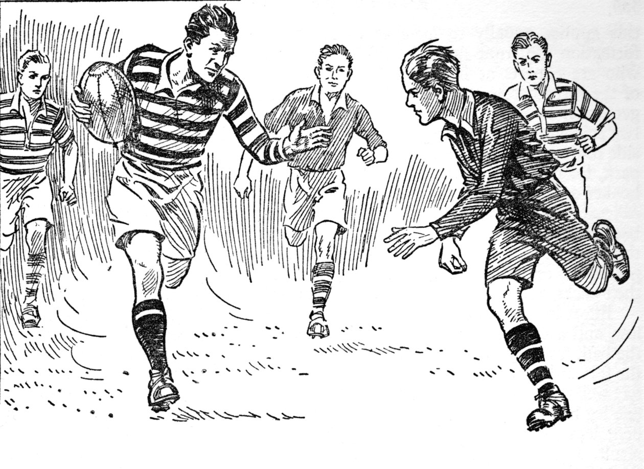 Piłka nożna rugby, 1937 autorstwa Unbekannt