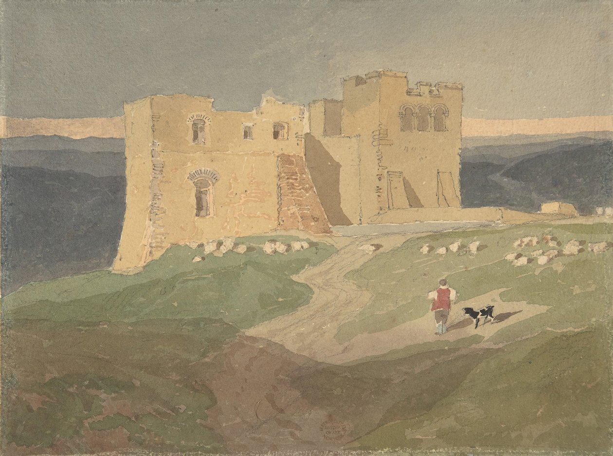 Zrujnowany zamek, 1802-42. autorstwa Unbekannt