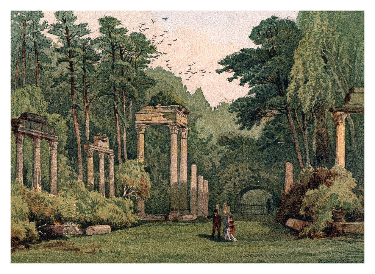 Ruiny w Windsor Park, 1880 autorstwa Unbekannt