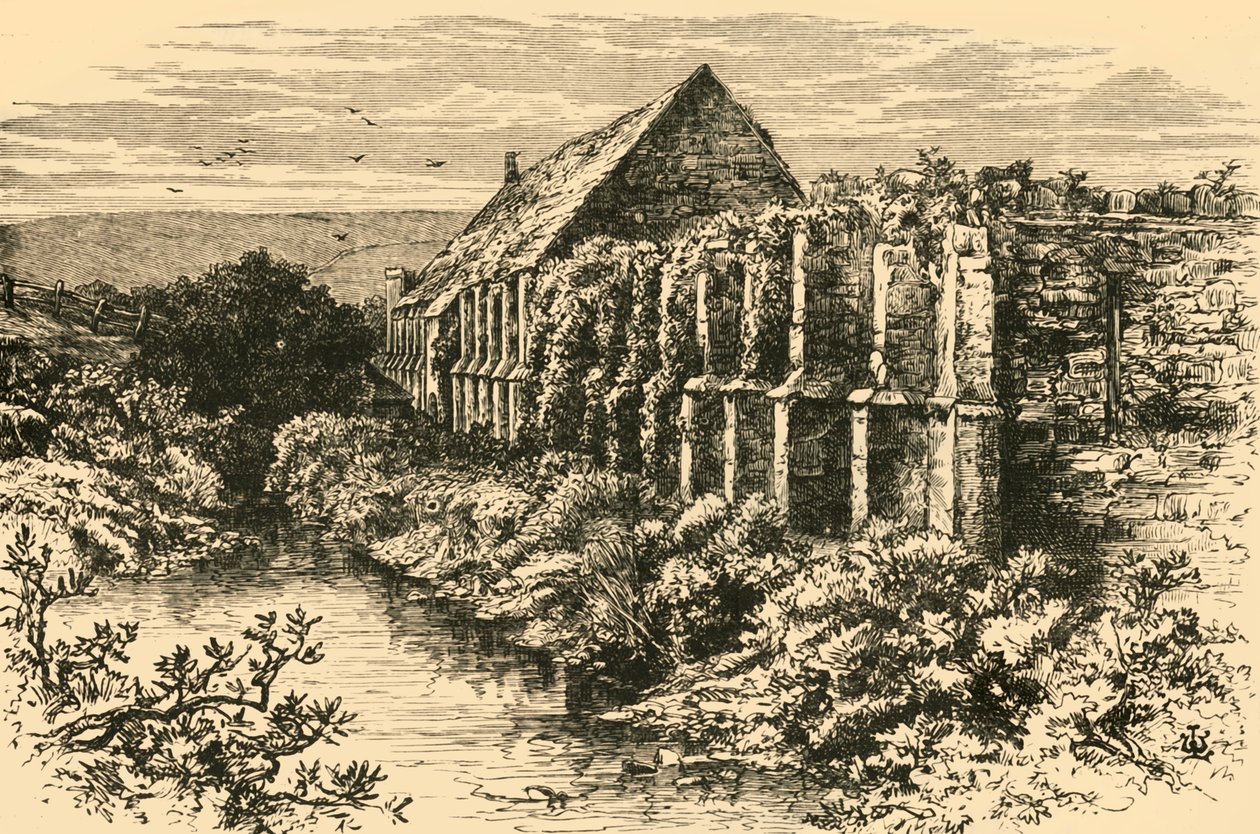 Ruiny stodoły, opactwo Abbotsbury, 1898. autorstwa Unbekannt