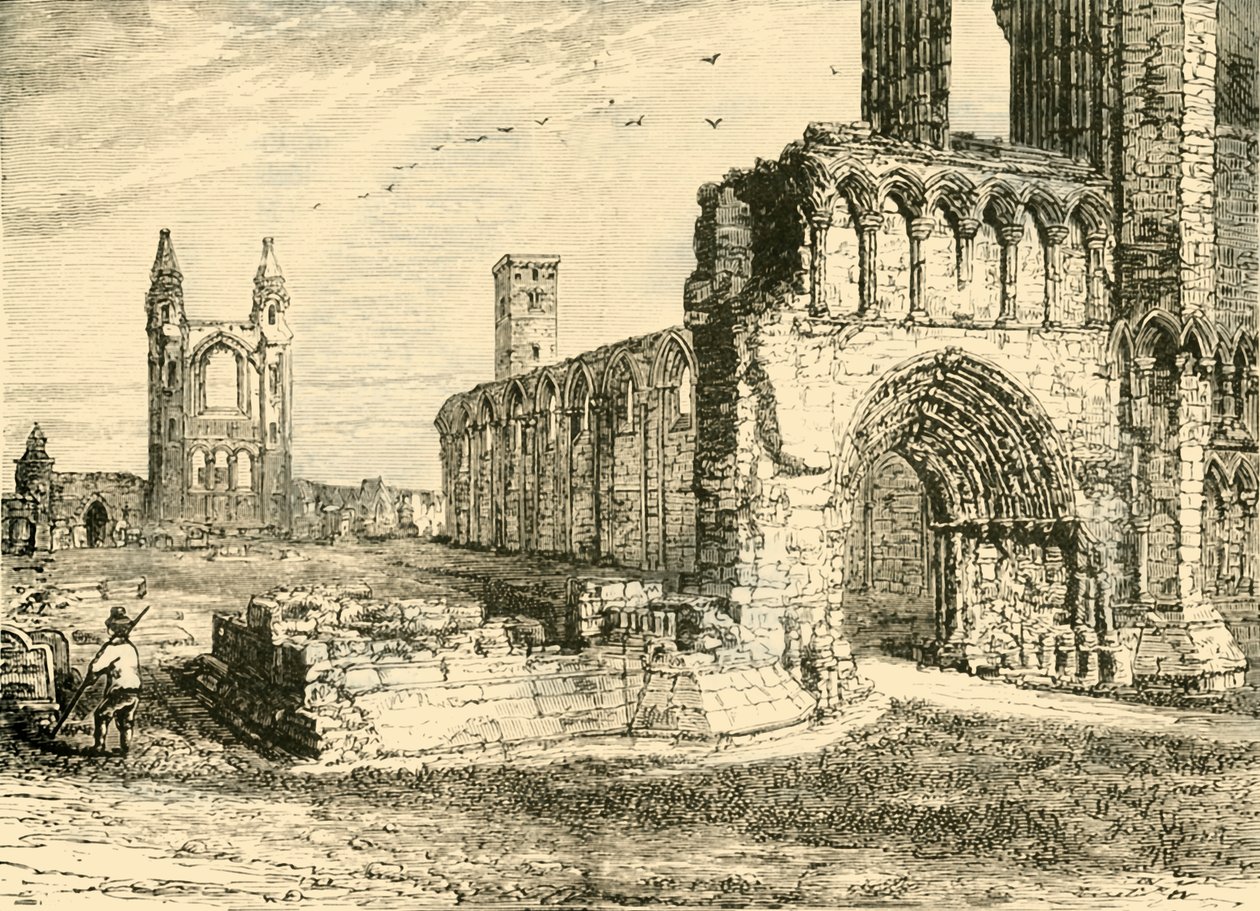 Ruiny katedry, St. Andrews, 1890. autorstwa Unbekannt