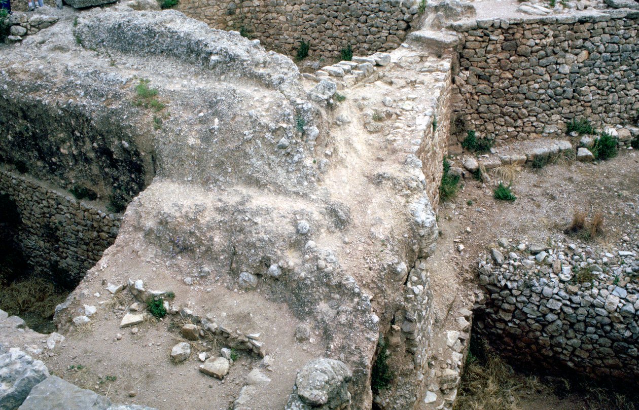 Ruiny prehistorycznego greckiego miasta Mykeny autorstwa Unbekannt