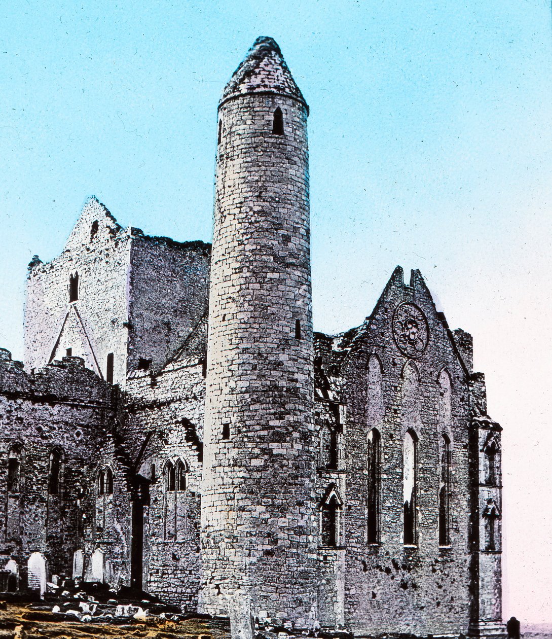 Ruiny na Skale Cashel Co., Tipperary, ok. 1910 r. autorstwa Unbekannt