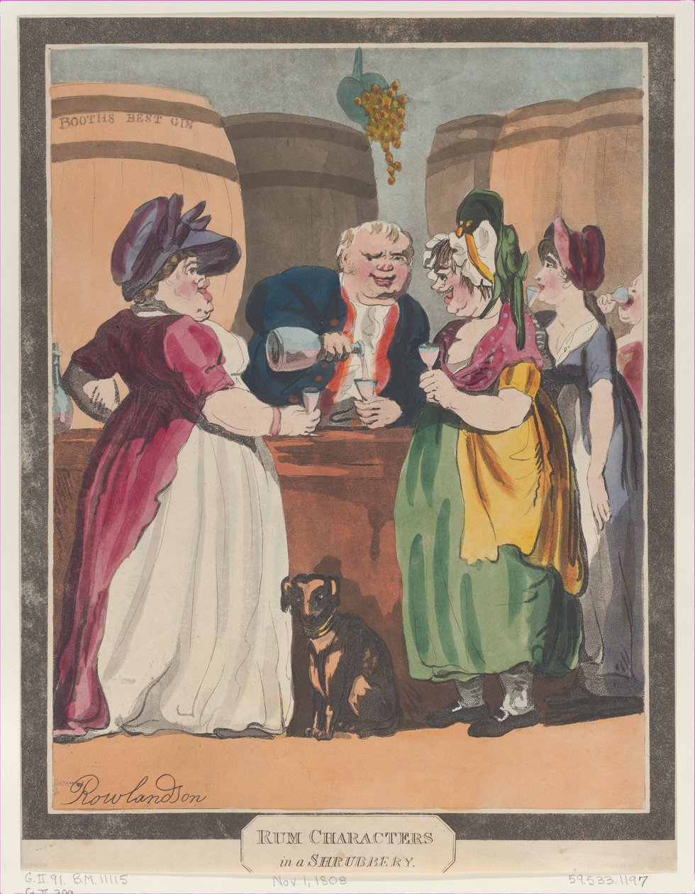 Znaki rumowe w krzakach, 1 listopada 1808., 1 listopada 1808. autorstwa Unbekannt