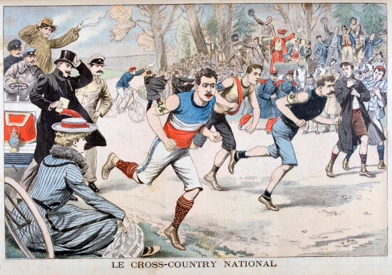 Bieganie, The National Cross Country, Paryż, 1903 autorstwa Unbekannt