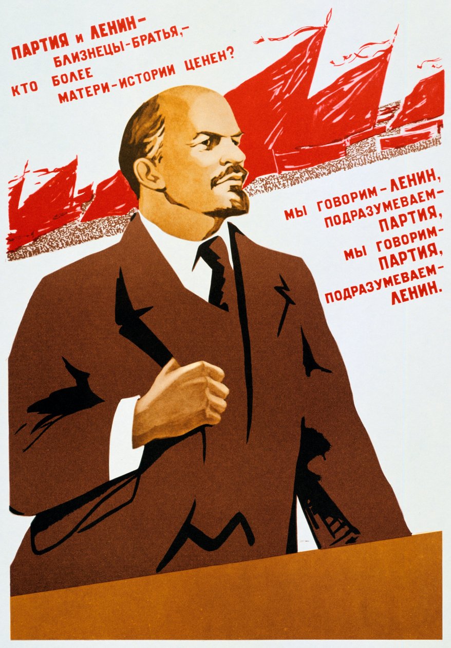 Plakat Rosyjskiej Partii Komunistycznej, 1940 autorstwa Unbekannt