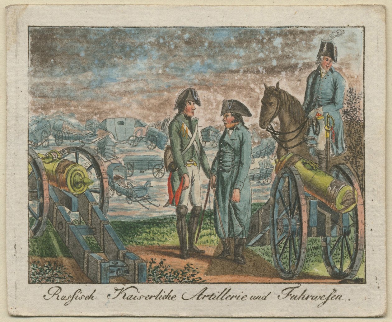 Rosyjska cesarska załoga artyleryjska, 1799 autorstwa Unbekannt