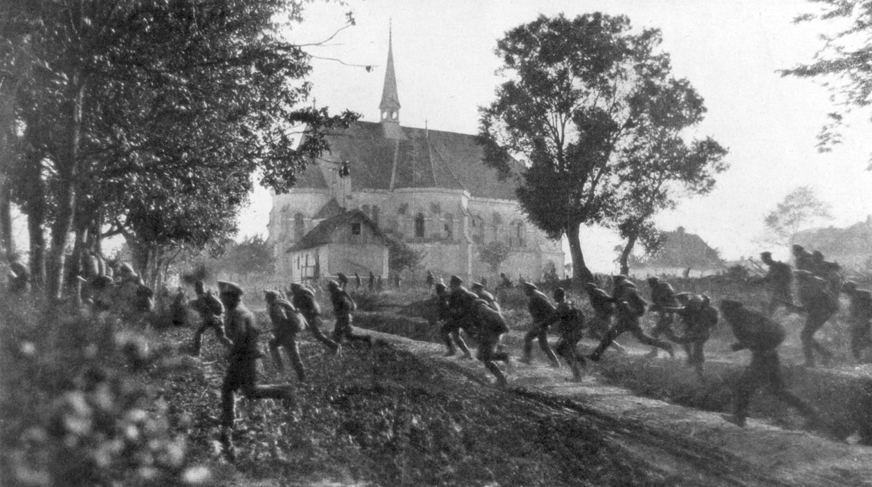 Wojska rosyjskie wycofujące się w nieładzie, Tarnopol, Ukraina, I wojna światowa, 1 lipca 1917 autorstwa Unbekannt