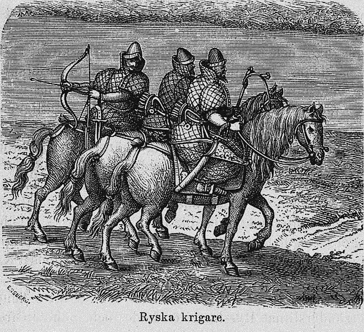 rosyjscy wojownicy, ok. 1620 autorstwa Unbekannt