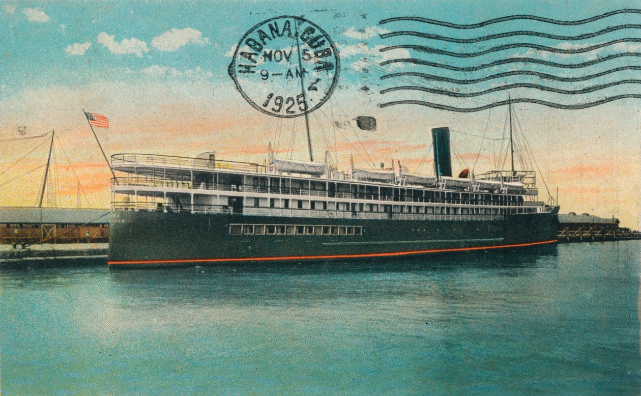 SS Kuba, Key West, Floryda, ok. 1925 r. autorstwa Unbekannt