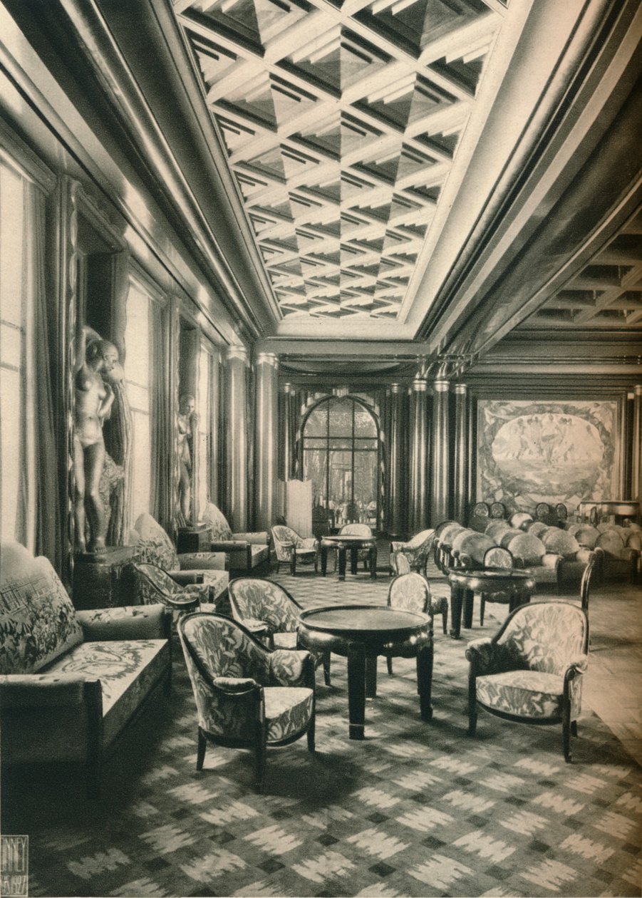 S. S Ile de France, Wielki Salon, ok. 1927 autorstwa Unbekannt