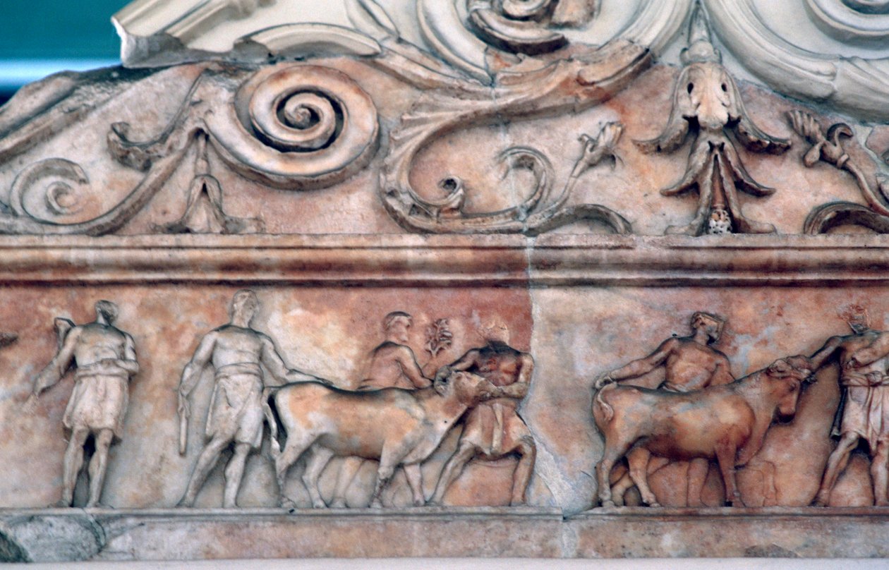 Scena poświęcenia na Ara Pacis, Rzym autorstwa Unbekannt