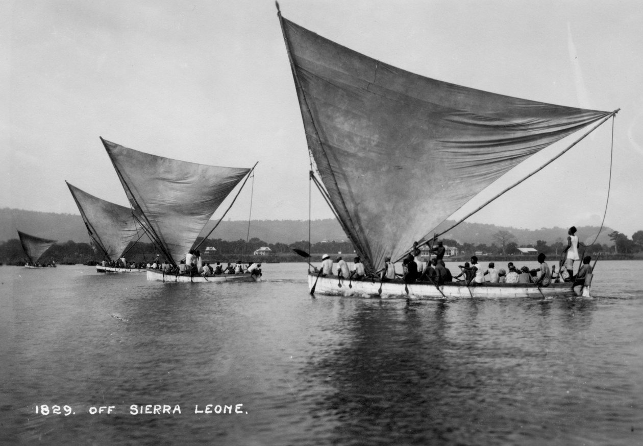 Żaglówki, Sierra Leone, XX wiek autorstwa Unbekannt