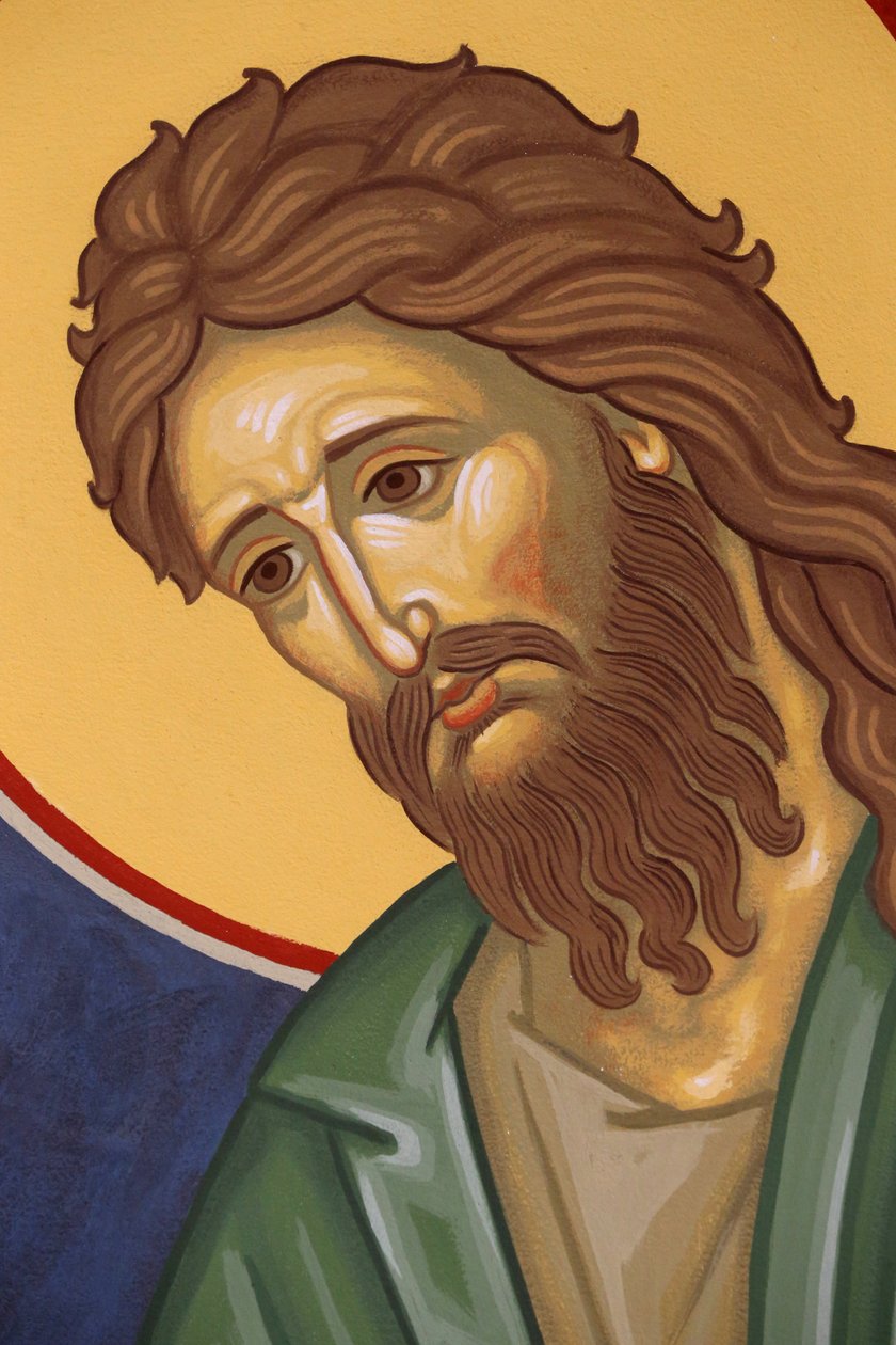 Klasztor prawosławny Saint-Antoine-le-Grand. Ikona Jana Chrzciciela. , Saint-Laurent-en-Royans, Francja autorstwa Unbekannt