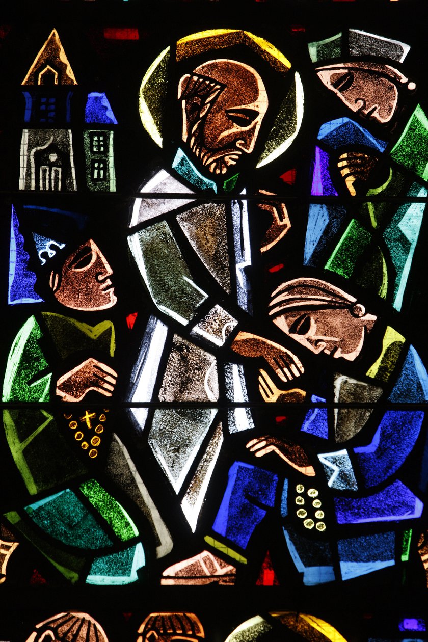 Katedra Saint-Corentin (Saint Corentin), Quimper Witraże: Saint Paul, Quimper, Francja autorstwa Unbekannt
