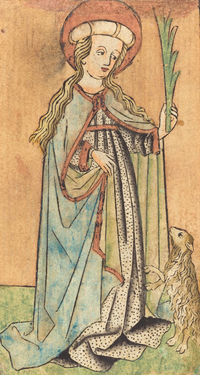 Św. Agnieszka, ok. 1450. autorstwa Unbekannt