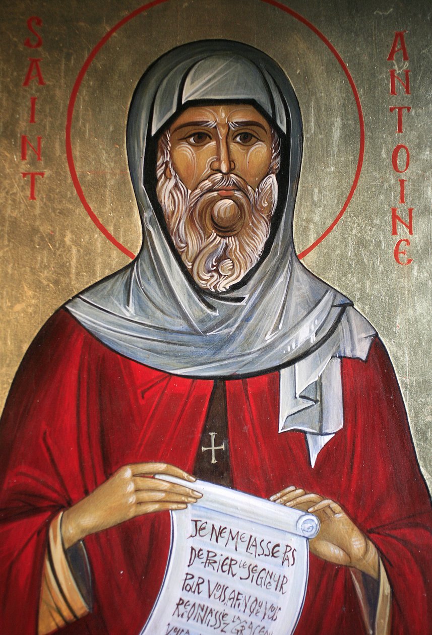 Św. Antoniego. Cerkiew Saint-Antoine-le-Grand Saint-Laurent-en-Royans Francja autorstwa Unbekannt